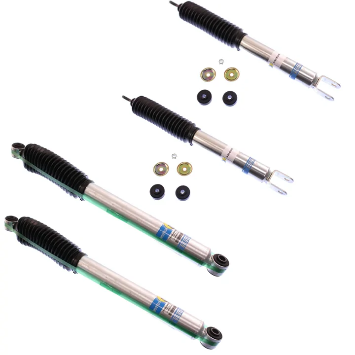 00-'06 Chevy/GMC Avalanche 2WD Bilstein 5100 4" Front & 3" Rear Lift Shocks-24-185950-24-185783