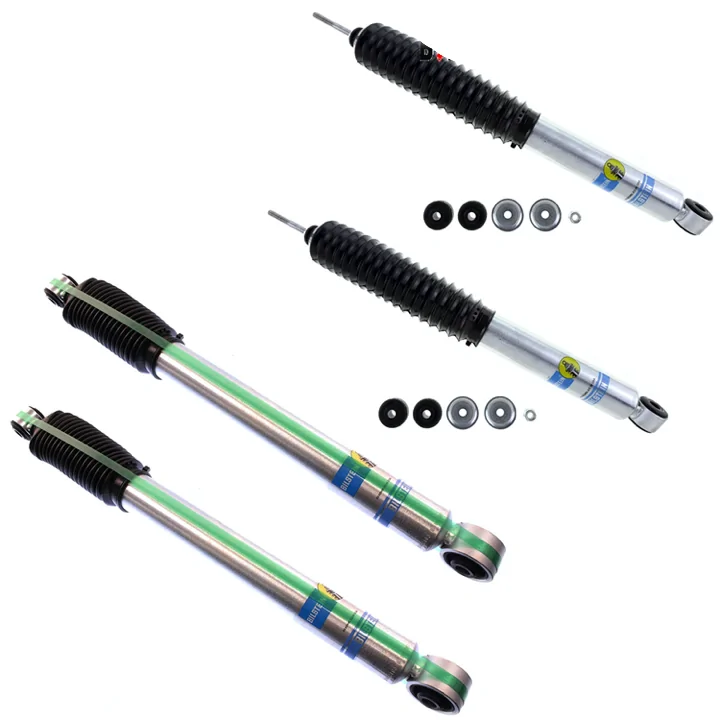 99-'10 Chevy / GMC Sierra 2500 4WD Bilstein 5100 6" Front & 4" Rear Lift Shocks-24-187183-24-186636