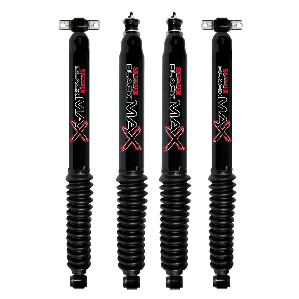 07-18 Jeep Wrangler 2Dr 4WD 1-3.5 Fr 2-3.5 Rear Lift Skyjacker Black MAX Shocks