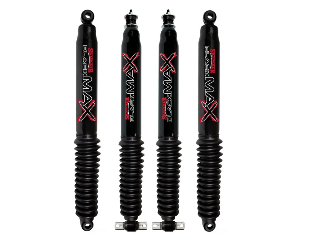 2003-2010 Dodge Ram 3500 2WD 1-2.5 Front 0-1 Rear Lift Skyjacker Black MAX Shocks