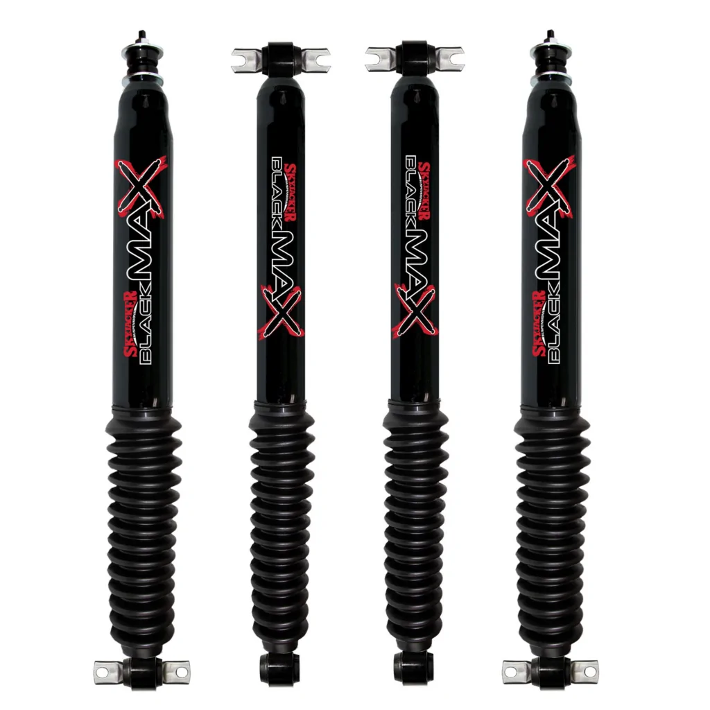 84-01 Jeep Cherokee XJ 4WD-2WD 0-3 Fr 0 Rear Lift Skyjacker Black MAX Shocks