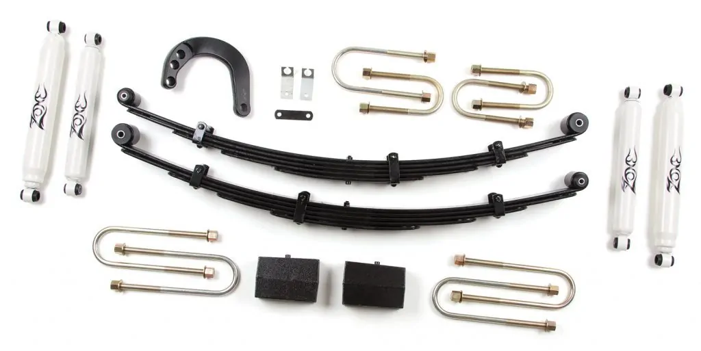 Zone Offroad 4" Leaf Springs Lift Kit 1973-1987 Chevy/GMC 1/2 Ton Pickup & SUV