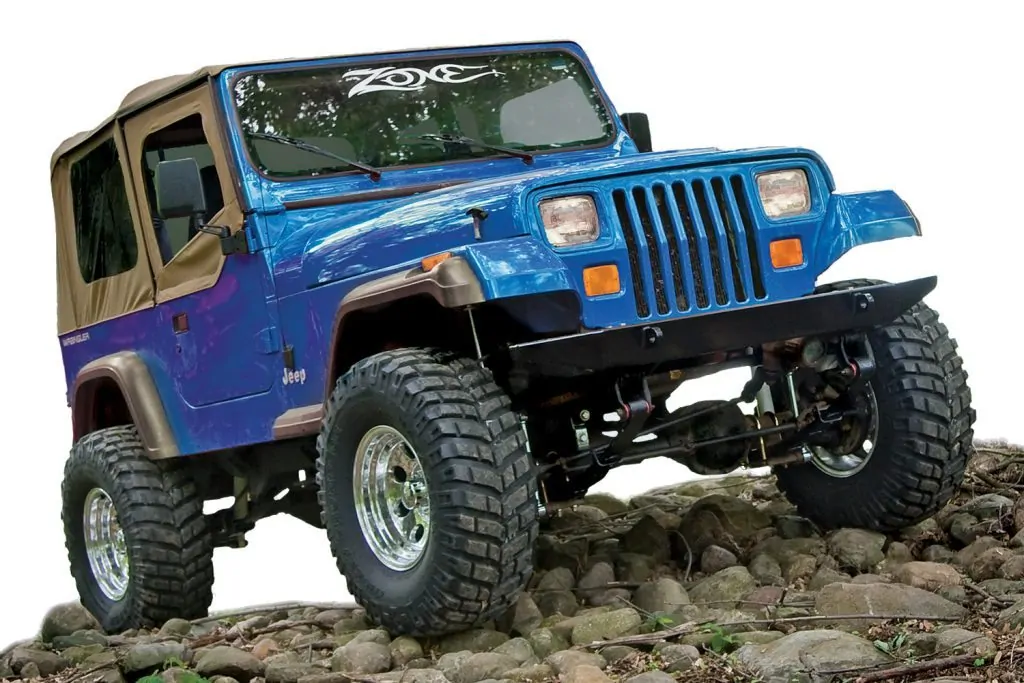 Zone Offroad 4" Leaf Springs Lift Kit 1987-1995 Jeep Wrangler YJ