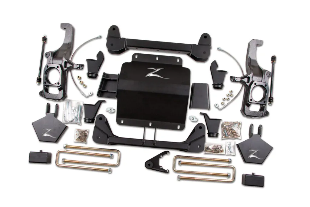 Zone Offroad 5" Knuckle and Bracket Kit Lift Kit 2011-2019 Silverado/Sierra 2500HD/3500HD