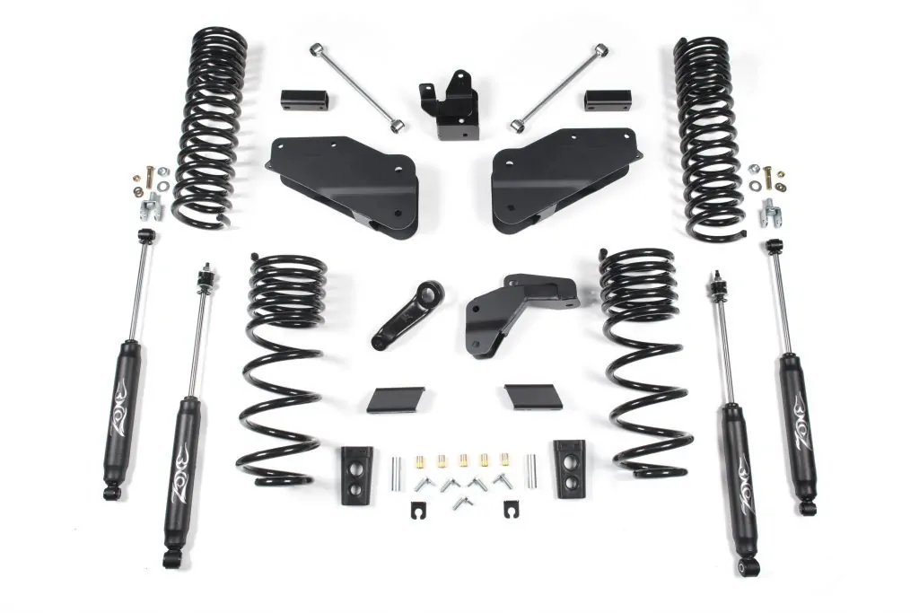 Zone Offroad 6" Radius Arm Drop Brackets Lift Kit 2014-2017 Ram 2500 (GAS)