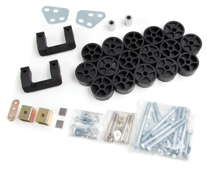 Zone Offroad 3-1/2" Strut Spacers & leveling+body lift kit 2007-2013 Silverado/Sierra 1500