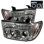 Spyder Auto 5012036 Projector Headlights - Chrome For 2007-13 Toyota Tundra / 2008-13 Toyota Sequoia