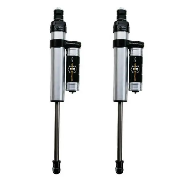 ICON 6" Rear Lift 2.5" Diameter Piggyback Manifold Reservoir Shocks For 2000-2006 Toyota Tundra