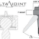 Non-ICON 1 inch UCA Retrofit Delta Joint Kit For 2007-2018 Toyota Tundra