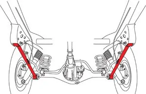 SPC Rear Lower Control Arms with xAxis Sealed Flex Joints For 1991-1997 Toyota Land Cruiser 80 Series