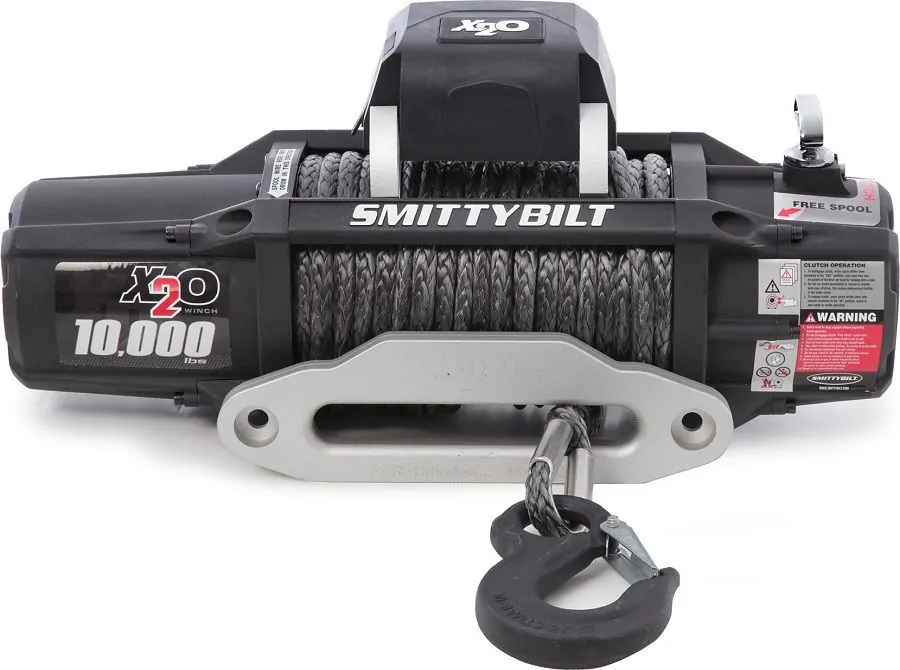 Smittybilt X2O-10K Waterproof Synthetic Rope Wireless Winch Gen2 with Fairlead