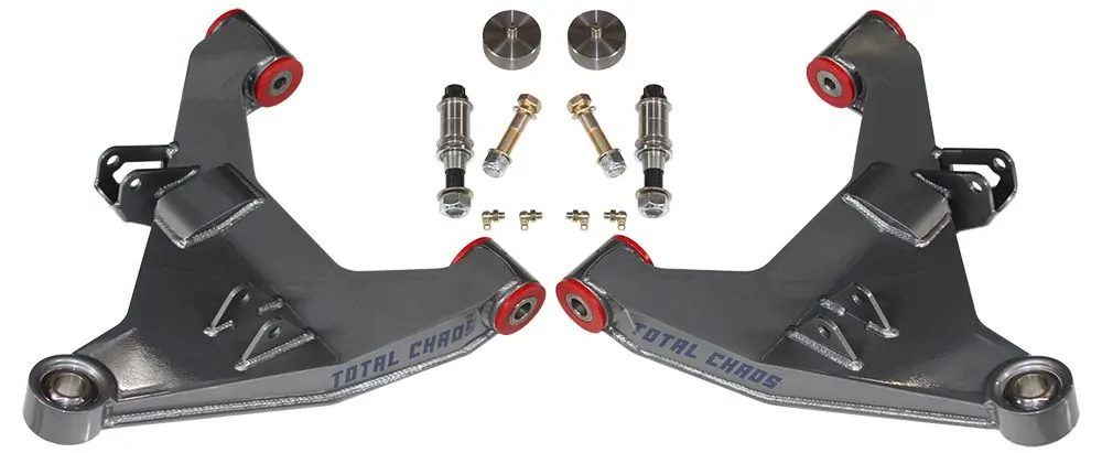 Total Chaos Race Series Stock Length Chromoly Boxed Lower Control Arms For 2016-2020 Toyota Tacoma 4WD