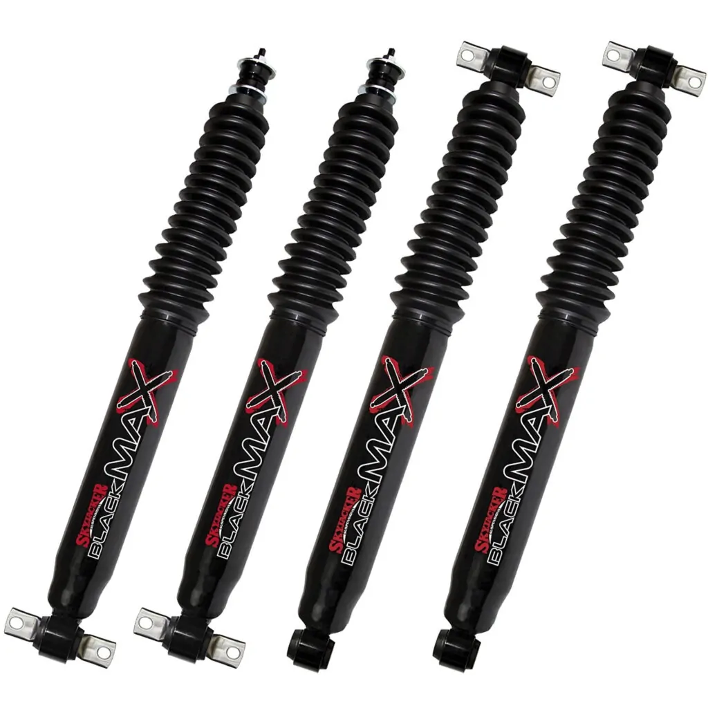 84-01 Jeep Cherokee XJ 4WD/2WD 6-8" Fr 5-8" Rear Lift Skyjacker Black MAX Shocks