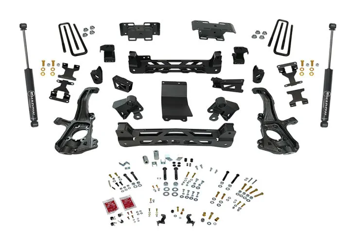 Superlift 6" Knuckle Lift Kit For 2020 GMC Sierra 3500HD 4WD w/Shadow Shocks