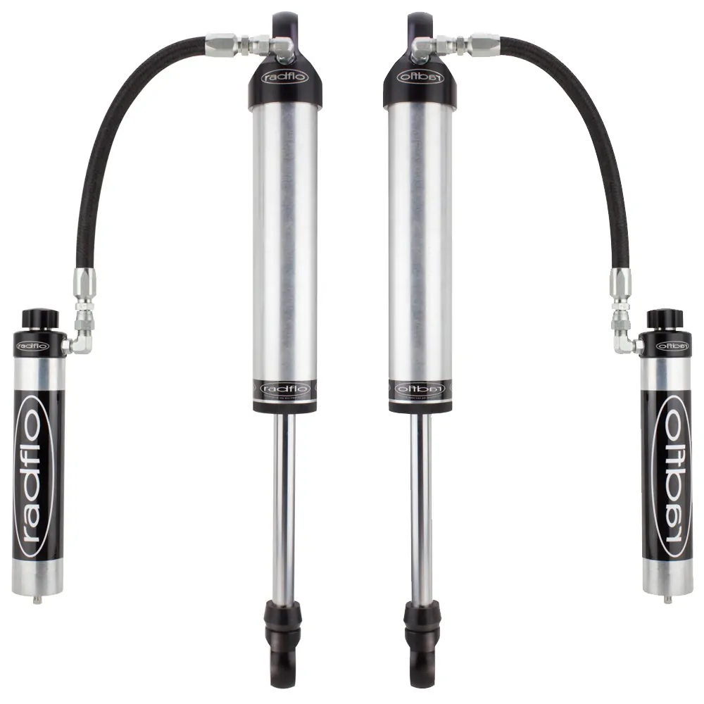 Radflo 2.5 Body 0-1" Rear Lift Reservoir with Adjusters Shocks for 2011-2020 Chevy/GMC 2500/3500