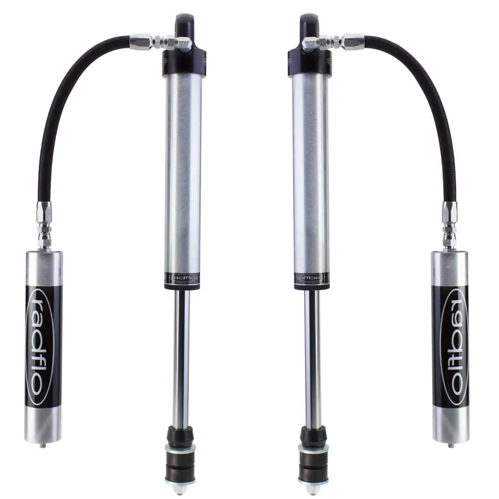 Radflo 2.5 Body 0-1" Rear Lift Reservoir Shocks for 1993-1998 Land Rover Defender/Discovery