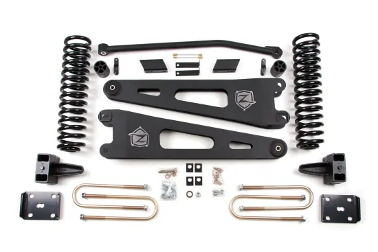 Zone Offroad 4 inch Radius Arm Lift Kit For 2011-2016 Ford F-350 SD 4WD Diesel (EQUIPPED WITH FACTORY OVERLOAD SPRINGS)