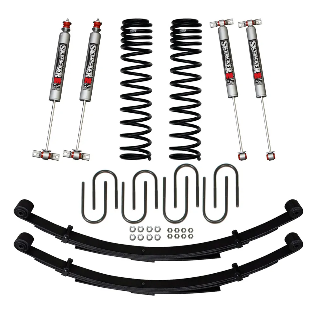 Skyjacker 3" Lift Kit w/ M95 Monotube Shocks, Rear Leaf Springs For 1984-01 Jeep Cherokee XJ