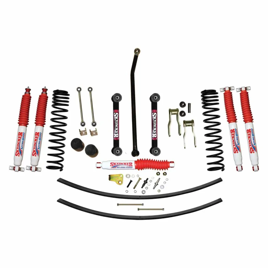 Skyjacker 4.5" Front Dual Rate Coil Lift Kit w/ Nitro Shocks For 1984-01 Jeep Cherokee XJ