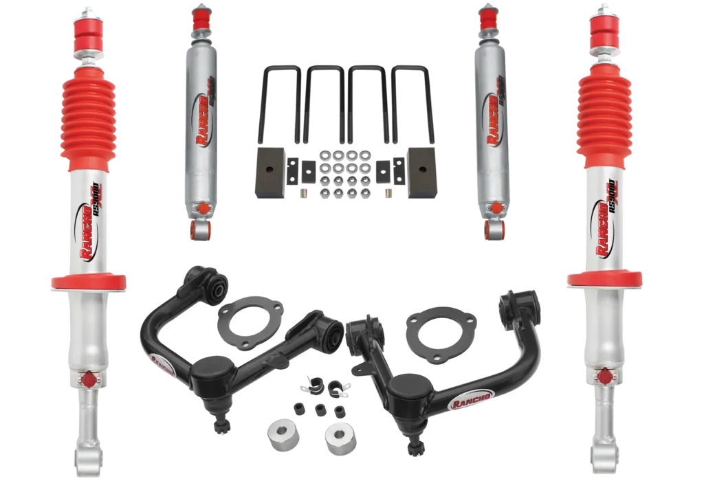 Rancho 2.5" Front 1.5" Rear Lift Kit with UCAs for 2005-2021 Toyota Tacoma