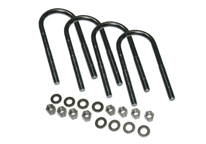 SuperLift Ubolt Kit 5/8 x 3 1/4 x 19 - Large Radius with Hardware