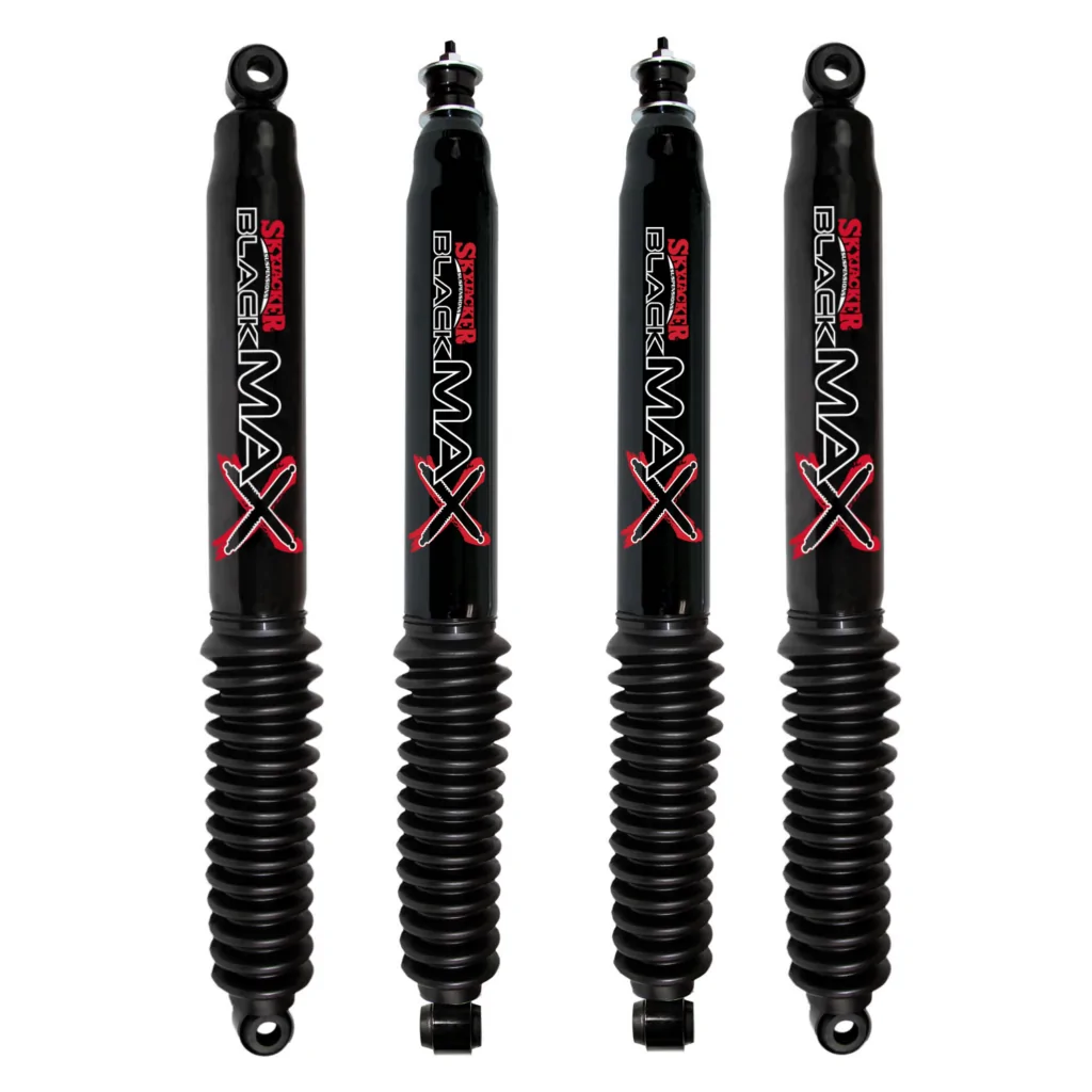 2011-2012 Dodge Ram 3500 4WD 4-4.5 Fr 1-4.5 Rear Lift Skyjacker Black MAX Shocks