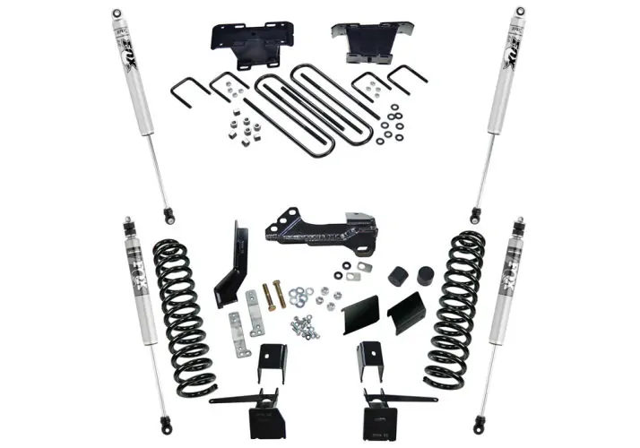 SuperLift 4" Lift Kit w/ FOX Shocks for 2017-2021 Ford F-350 4WD Diesel w/ Radius Arms