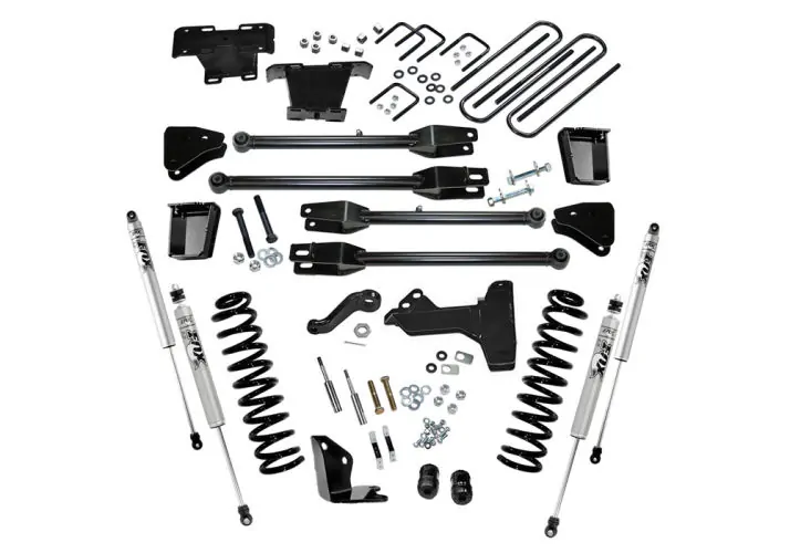 SuperLift 6" Lift Kit w/ FOX Shocks For 2005-2007 Ford F-250 Super Duty 4WD Diesel w/ 4-Link Arms