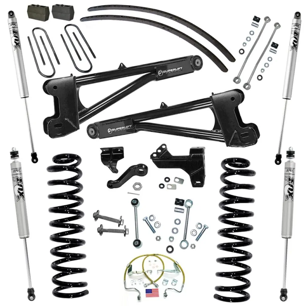 SuperLift 6" Lift Kit 2008-2010 Ford F-250/F-350 Super Duty 4WD Diesel Replacement Radius Arms FOX Shocks