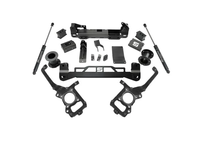 SuperLift 6" Lift Kit 2021 Ford F-150 4WD Shadow Rear Shocks