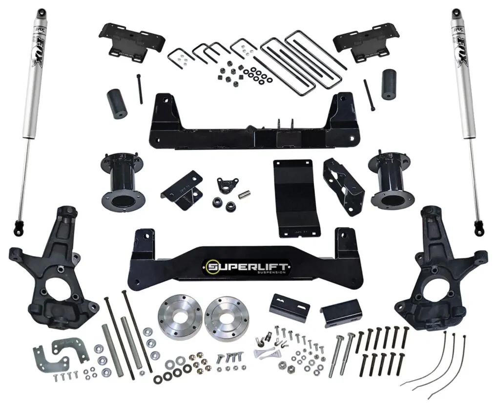 SuperLift 6.5" Lift Kit 2014-2016 Chevy Silverado GMC Sierra 1500 4WD Cast Steel Arms FOX Shocks