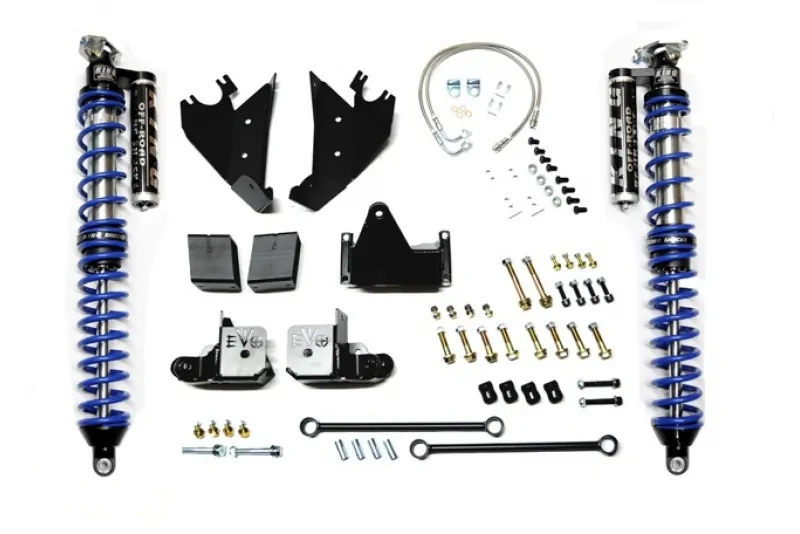 Jeep JK Coilover Kit Rear Bolt On with C/Os 07-18 Wrangler JK Black. Aftermarket Rear Axle EVO Mfg