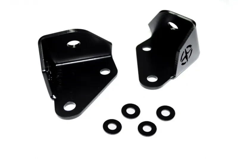 Jeep JK A Pillar Light Mount 07-18 Wrangler JK Black Powdercoat Pair EVO Manufacturing