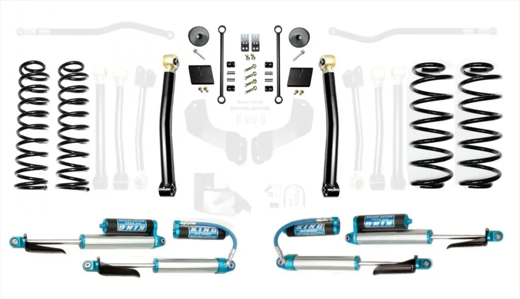 Jeep Wrangler JL 2.5 Inch Diesel Enforcer Lift Stage 2 with EVO SPEC King 2.5 Inch Shocks with Adjusters EVO Manufacturing