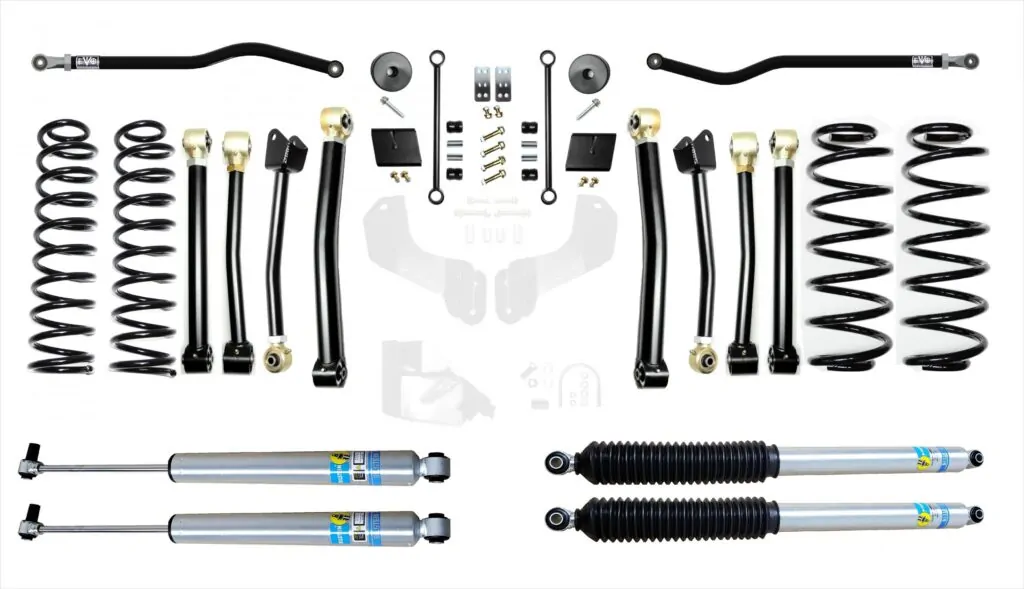 Jeep Wrangler JL 2.5 Inch Diesel Enforcer Lift Stage 4 Plus with Bilstein Shocks EVO Manufacturing