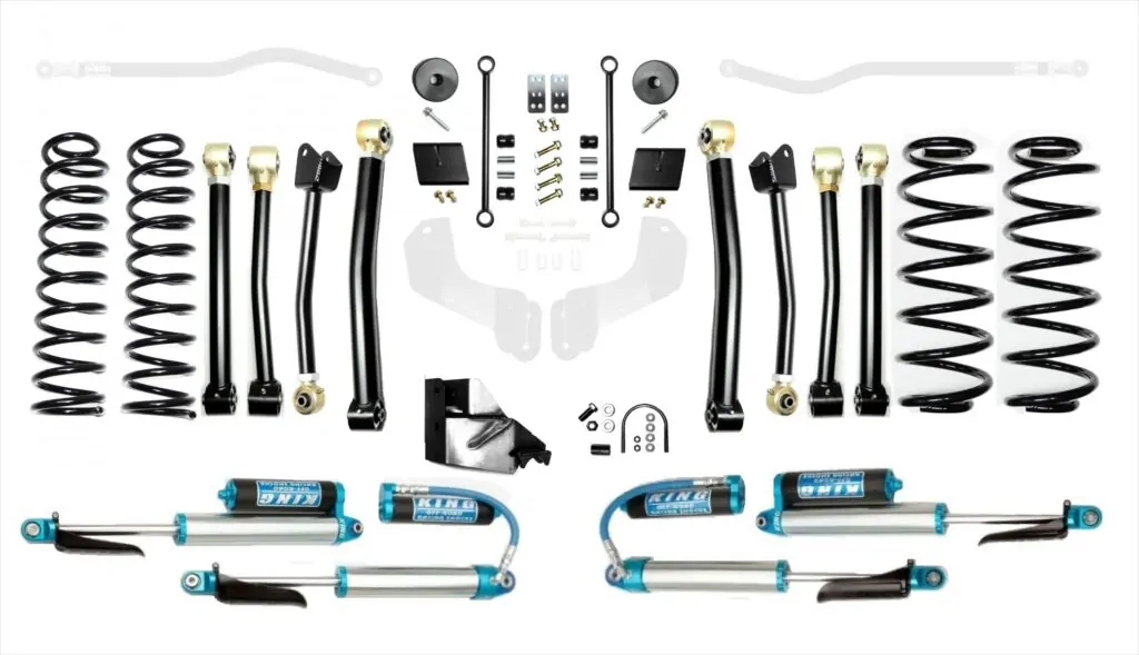 Jeep Wrangler JL 3.5 Inch Enforcer Lift Stage 4 w/ EVO SPEC King 2.5 Inch Shocks with Adjusters EVO Manufacturing