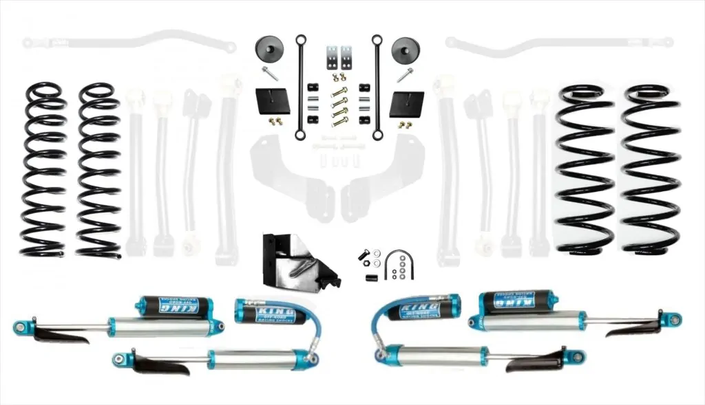 Jeep Wrangler JLU Diesel 2.5 Inch High Clearance Long Arm w/EVO SPEC King 2.5 Inch Shocks EVO Manufacturing