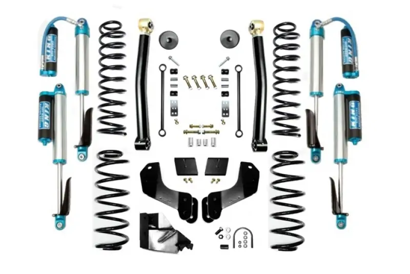 Jeep JL 4.5 Inch Lift Kit 18-Pres Wrangler JL Enforcer Overland Lift Stage 2 with EVO SPEC King 2.5 Shocks EVO Mfg