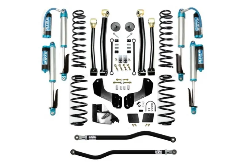 Jeep JL 4.5 Inch Lift Kit 18-Pres Wrangler JL Enforcer Overland Lift Stage 3 Plus with EVO SPEC King 2.5 Shocks EVO Mfg