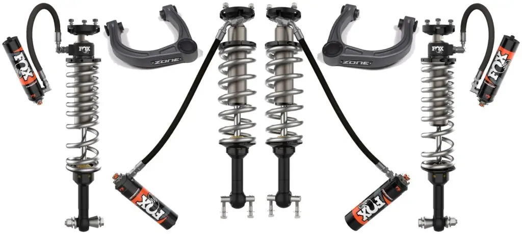 FOX Performance Elite 2.5 Body 2.5-3.5" Front, Rear Lift Coilovers w/UCAs for 2021 Ford Bronco 2Door