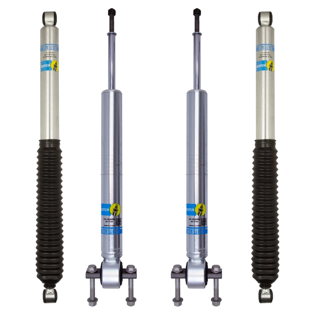 Bilstein 5100 0-2.5" Front, 0-1" Rear Lift Shocks for 2021 Ford F-150 4WD