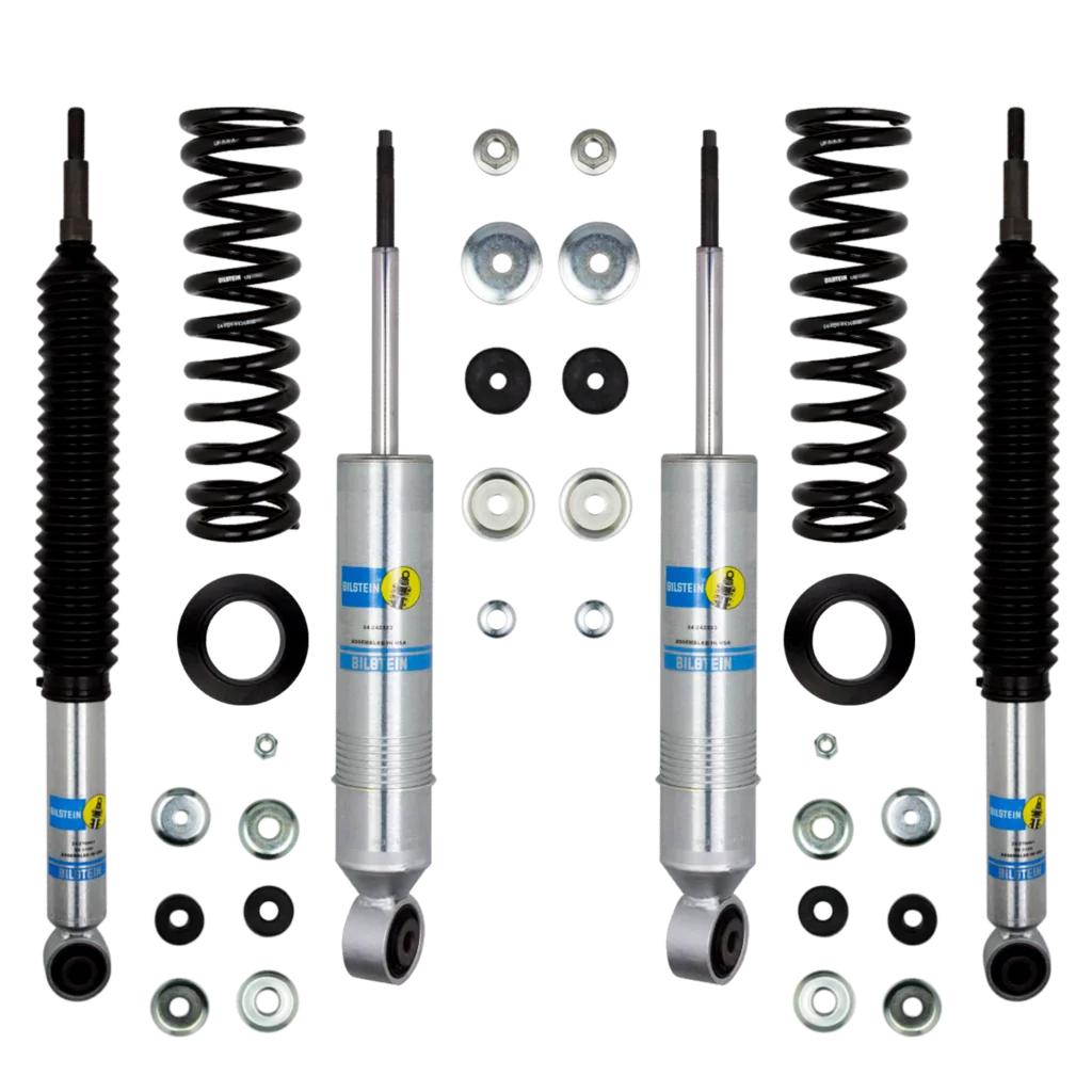 Bilstein 6112 1.3-2.9" Front 0-1" Rear Lift Shocks, Coils Kit for 2001-2007 Toyota Sequoia 4WD