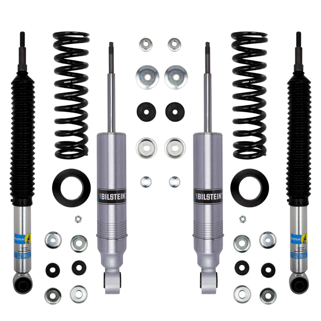 Bilstein 6112 1.4-2.4" Front 0-1" Rear Lift Shocks, Coils Kit for 2001-2007 Toyota Sequoia RWD