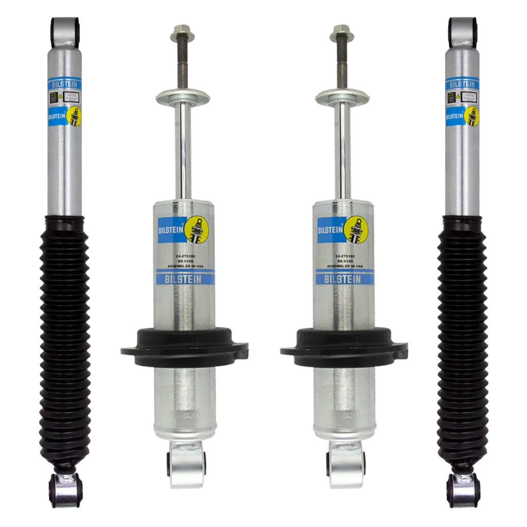 Bilstein B8 6100 0-2" Front, B8 5100 0-2" Rear Lift Shocks for 2016-2021 Nissan Titan XD 4WD