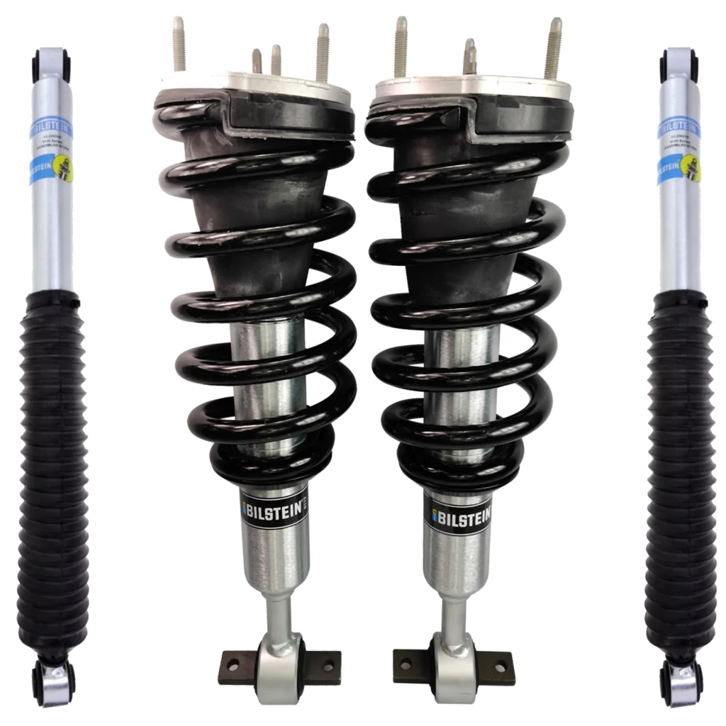 Bilstein 6112 Front Assembled 0.3-2.5" Coilovers with rear 5100 Shocks for 2019-2022 Chevy/GMC Sierra Silverado 1500 2WD/4WD