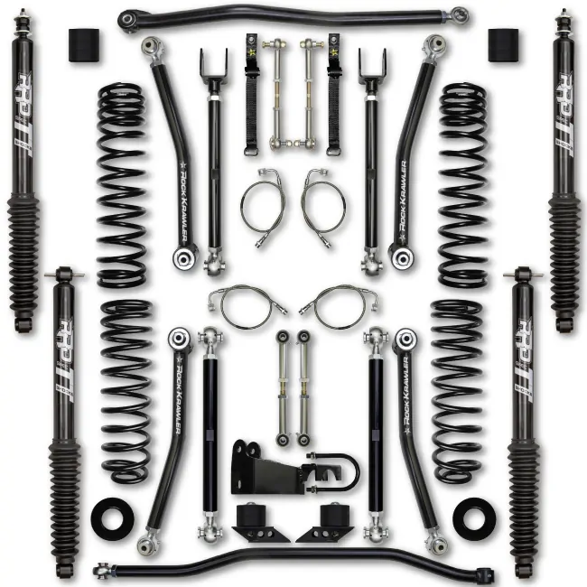 Rock Krawler JKU 2.5 Inch X Factor Lift Kit w/ Twin Tube Shocks 07-18 Wrangler 4 Dr - JK25XF-4TT