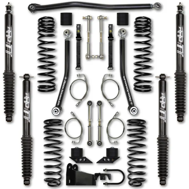 Rock Krawler JK 3.5 Inch Flex System Lift Kit w/ Twin Tube Shocks 07-18 Wrangler 2 Dr - JK35FS-2TT