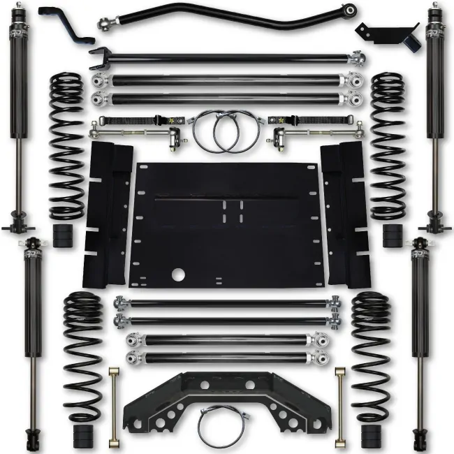 Rock Krawler LJ 3.5 Inch X Factor Stg 1 Long Arm Lift Kit w/ 2.25 RRD Shocks 04-06 Wrangler Unlimited - LJ35XFLA-S1