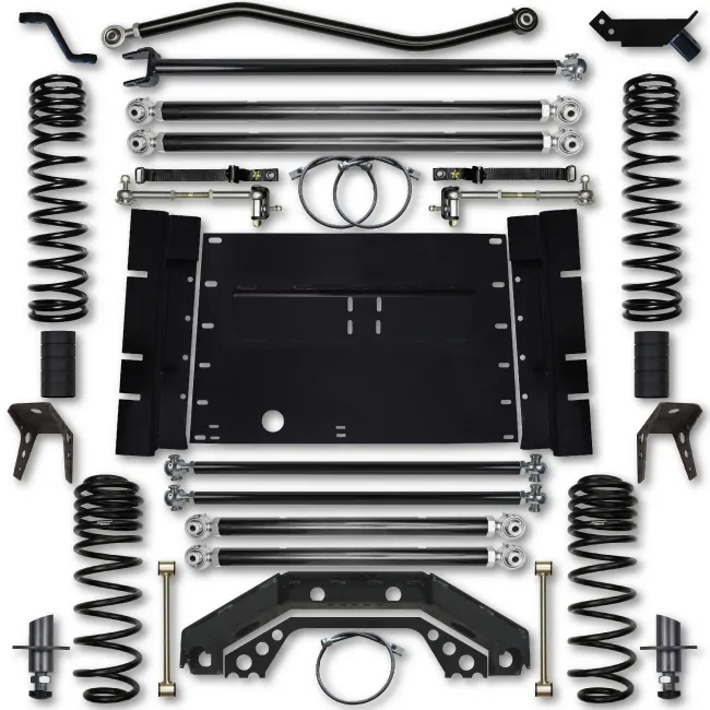 Rock Krawler TJ 4.5 Inch X Factor Long Arm 5 Inch Stretch Lift Kit 03-06 Wrangler - TJ45XFLA-5S-02