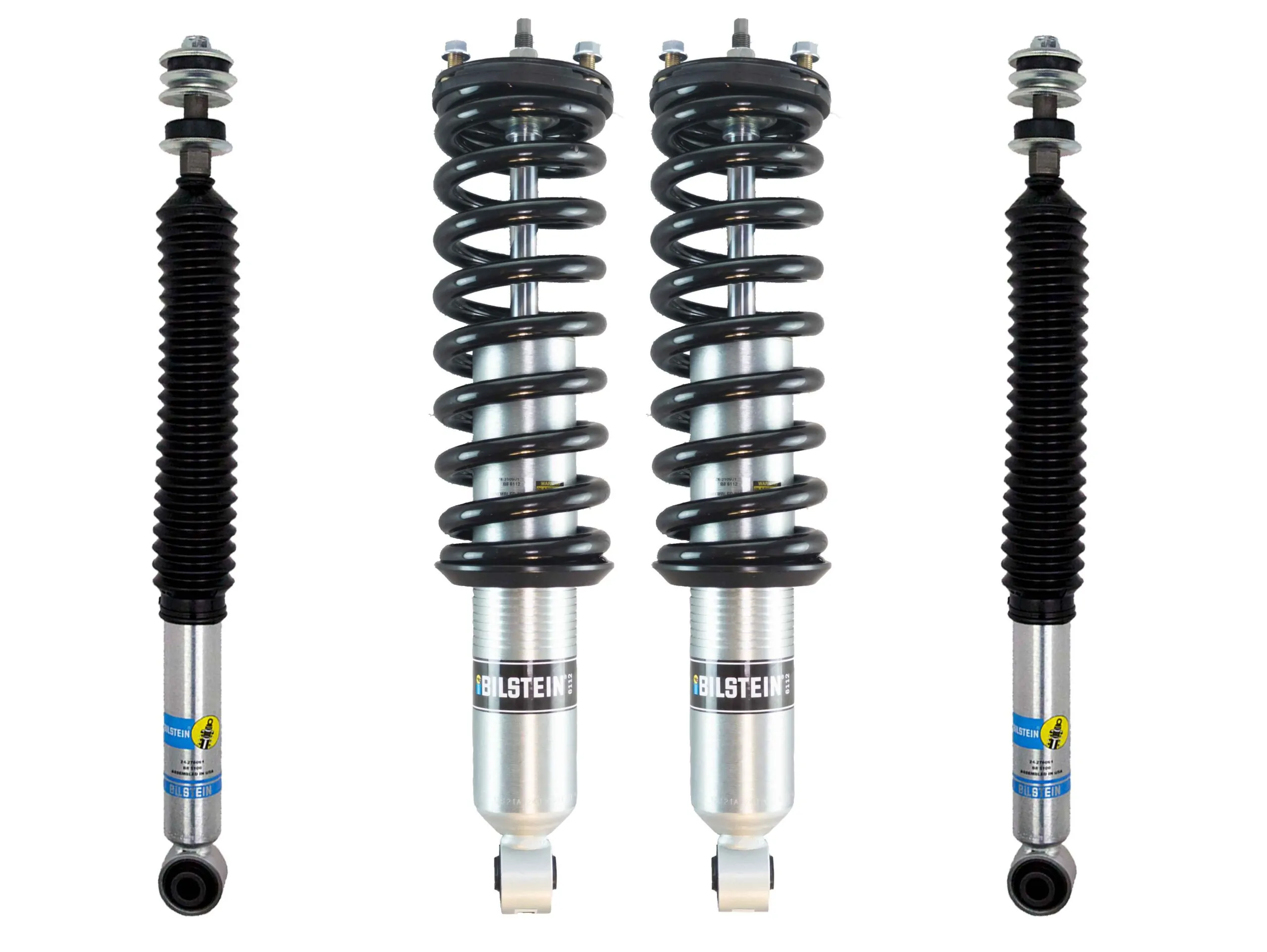 Bilstein 6112 1 3 2 9 Front 0 1 Rear Lift Shocks Coils Kit For 2001 2007 Toyota Sequoia 4wd